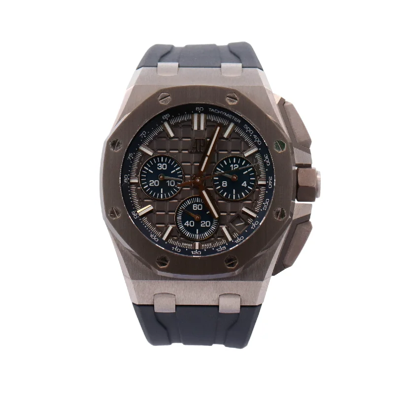 Audemars Piguet Royal Oak Offshore Stainless Steel Gray and Blue Chronograph Dial Watch Reference#  26420IO.OO.A009CA.01