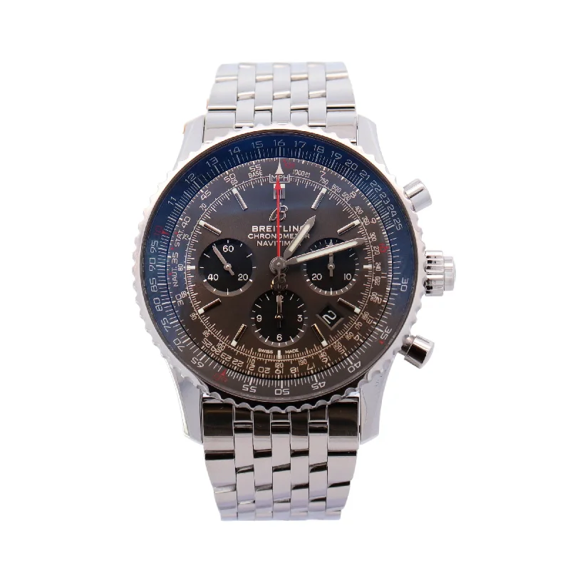 Breitling Navitimer 45mm Gray Chronograph Dial Watch Reference# AB03102A1F1P1