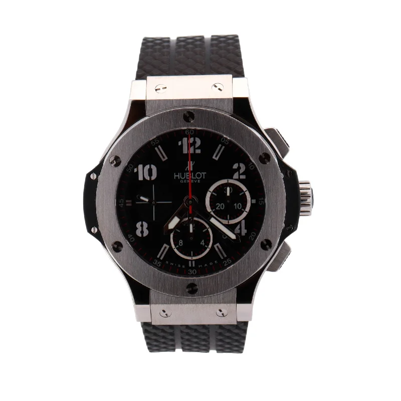 Hublot Big Bang Stainless Steel 44mm Black Chronograph Dial Watch Reference# 301.SX.130.RX