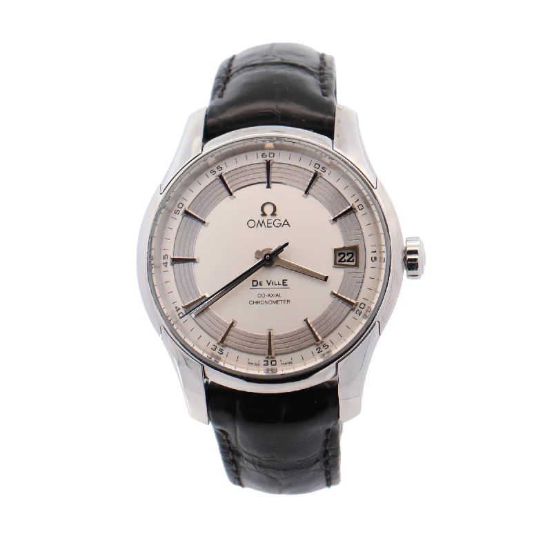 Omega De Ville Hour Vision Stainless Steel 41mm Silver Stick Dial Watch Ref# 431.33.41.21.02.001