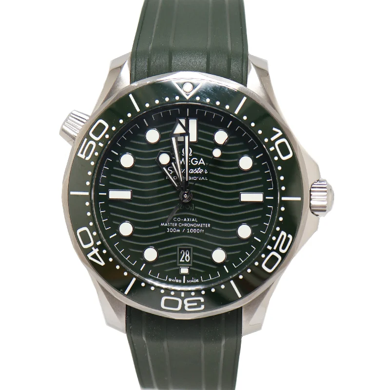 Omega Seamaster Professional Diver 300M Stainless Steel 42mm Green Dot Dial Watch Reference #: 210.32.42.20.10.001