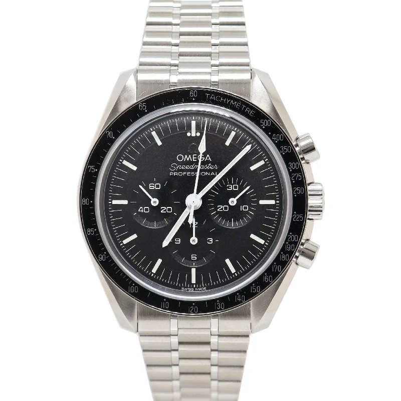 Omega Speedmaster Stainless Steel 42mm Black Chronograph Dial Watch Reference# 310.30.42.50.01.002