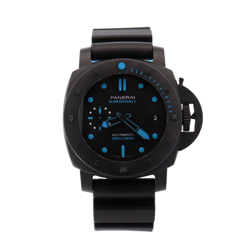 Panerai Luminor Submersible Carbon Fiber 42mm Black Dot Dial Watch Reference# PAM00960