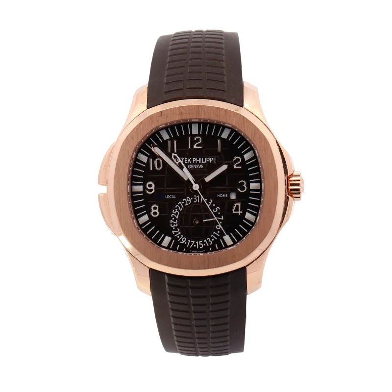 Patek Philippe Aquanat Rose Gold 40.8mm Brown Arabic Dial Watch Reference# 5164R-001