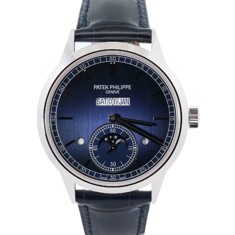 Patek Philippe Grand Complications 41.3mm Platinum Blue Stick Watch Reference# 5236P-001