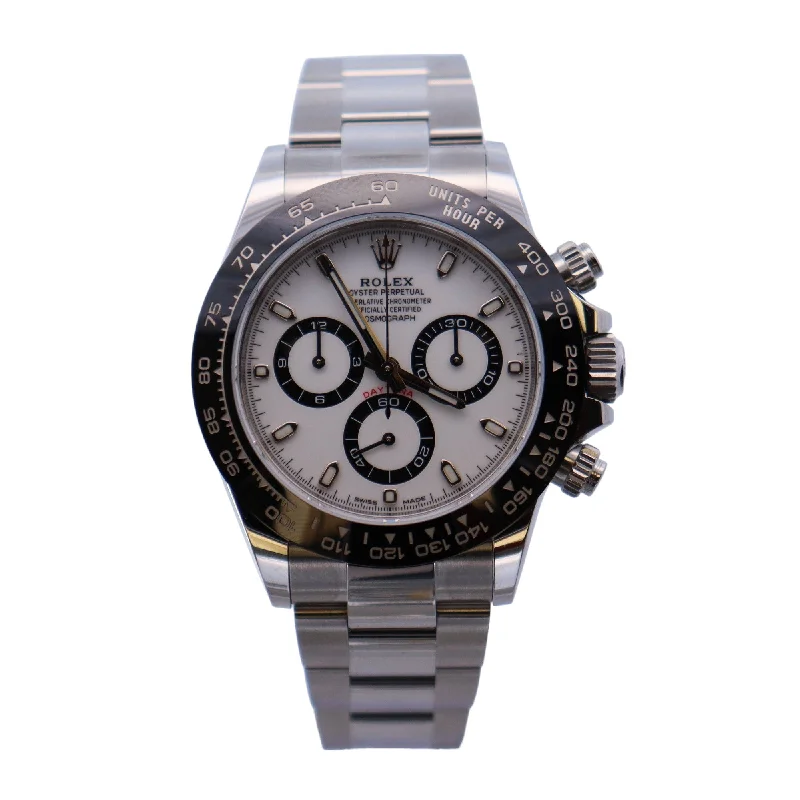 Rolex Daytona "Panda"  Stainless Steel 40mm White Chronograph Dial Watch Reference# 116500LN