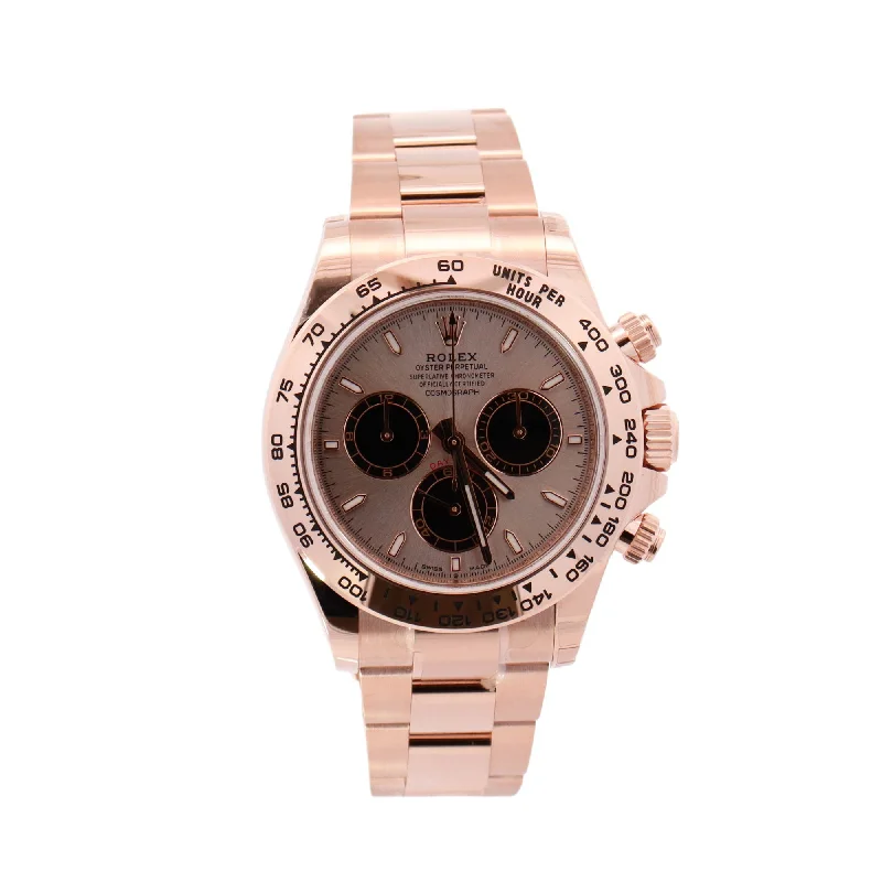 Rolex Daytona Rose Gold 40mm Champagne Chronograph Dial Watch Reference# 126505