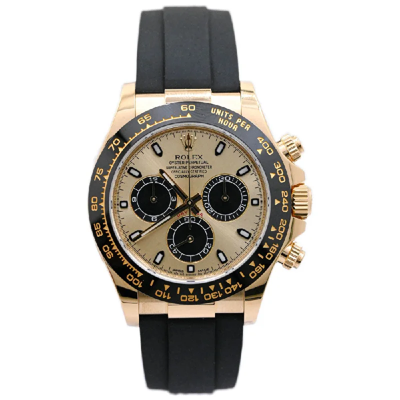 Rolex Daytona Yellow Gold 40mm Champagne Dial Watch Reference#: 116518LN