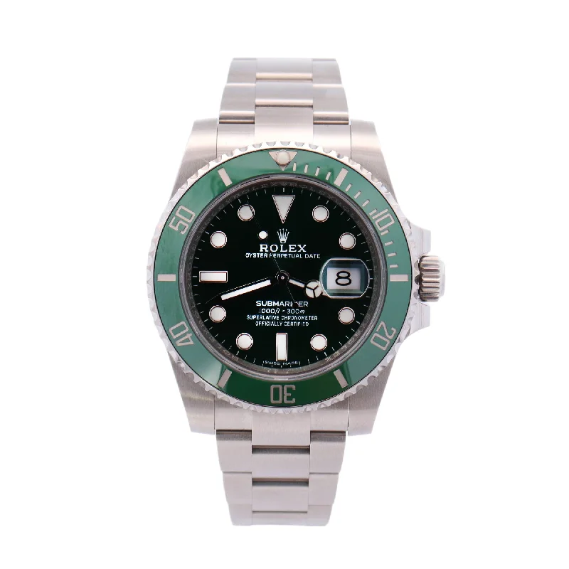 Rolex Submariner "HULK" Stainless Steel 40mm Green Dot Dial Watch Reference# 116610LV