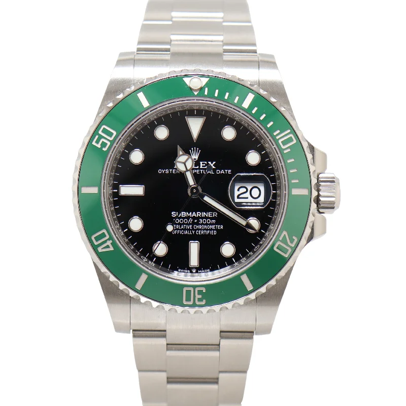 Rolex Submariner "Starbucks" 41mm Stainless Steel Black Dot Dial Watch Reference#: 126610LV