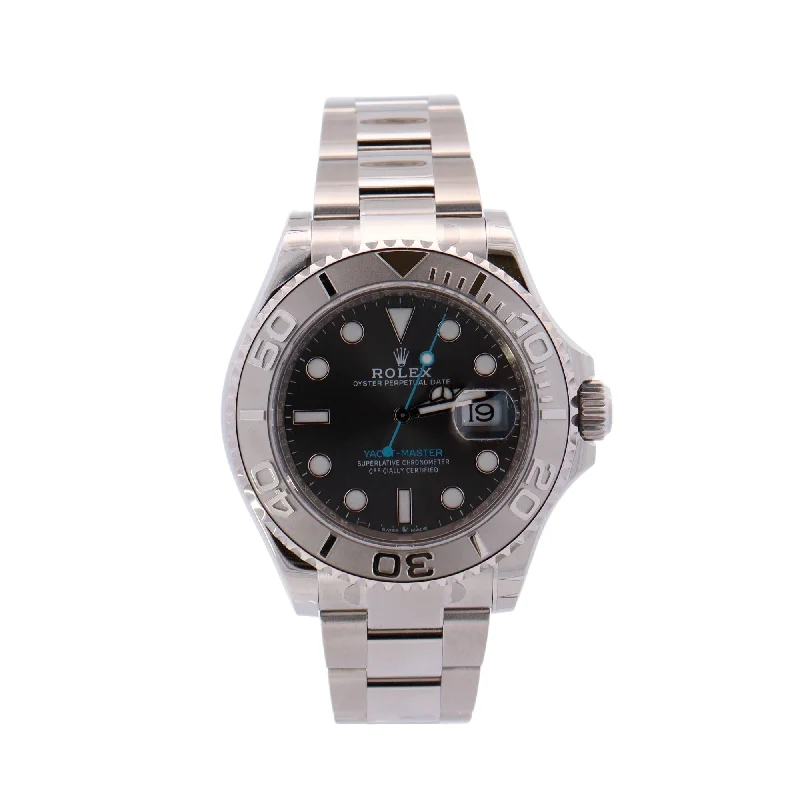 Rolex Yacht Master Stainless Steel 40mm Rhodium Dot Dial Watch Reference #: 126622