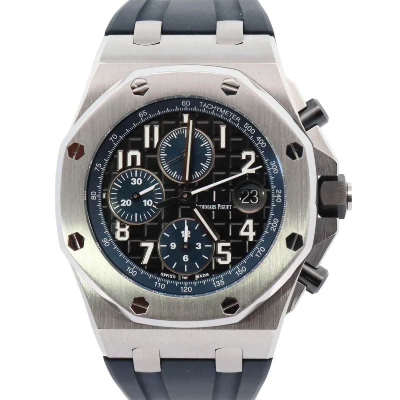 Audemars Piguet Royal Oak Offshore 42mm Blue Chronograph Dial Watch Reference#: 26470ST.OO.A028CR.01