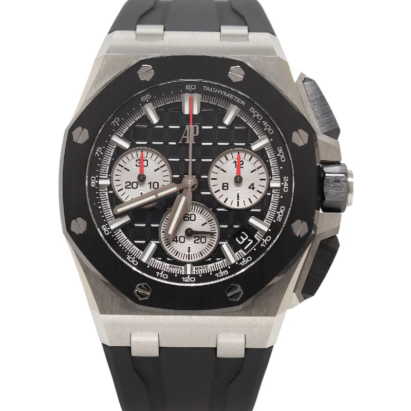 Audemars Piguet Royal Oak Offshore Stainless Steel 43mm Black Chronograph Dial Watch Reference#: 26420SO.OO.A002CA.01