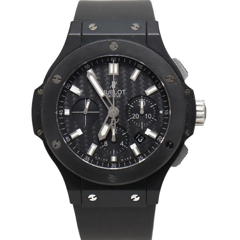 Hublot Big Bang Ceramic 44mm Black Chronograph Dial Watch Reference# 301.C1.1770.RX