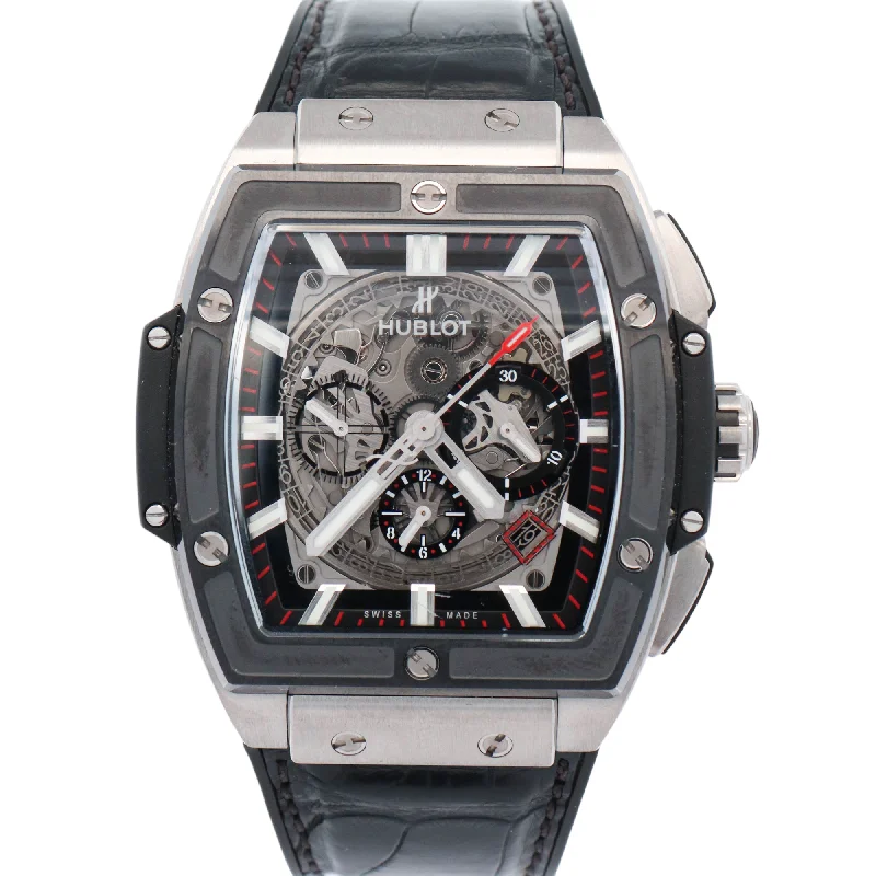 Hublot Spirit of Big Bang Stainless Steel 45mm Skeleton Dial Watch Ref# 601.NM.0173.LR