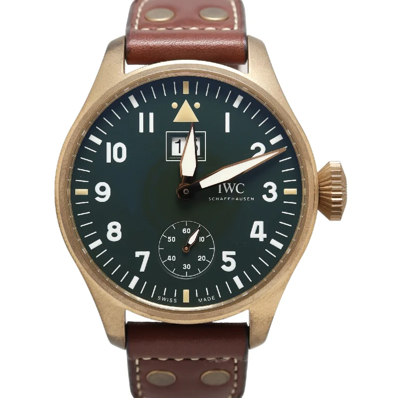 IWC Big Pilot Bronze 46mm Green Roman Dial Watch Reference#: IW510506