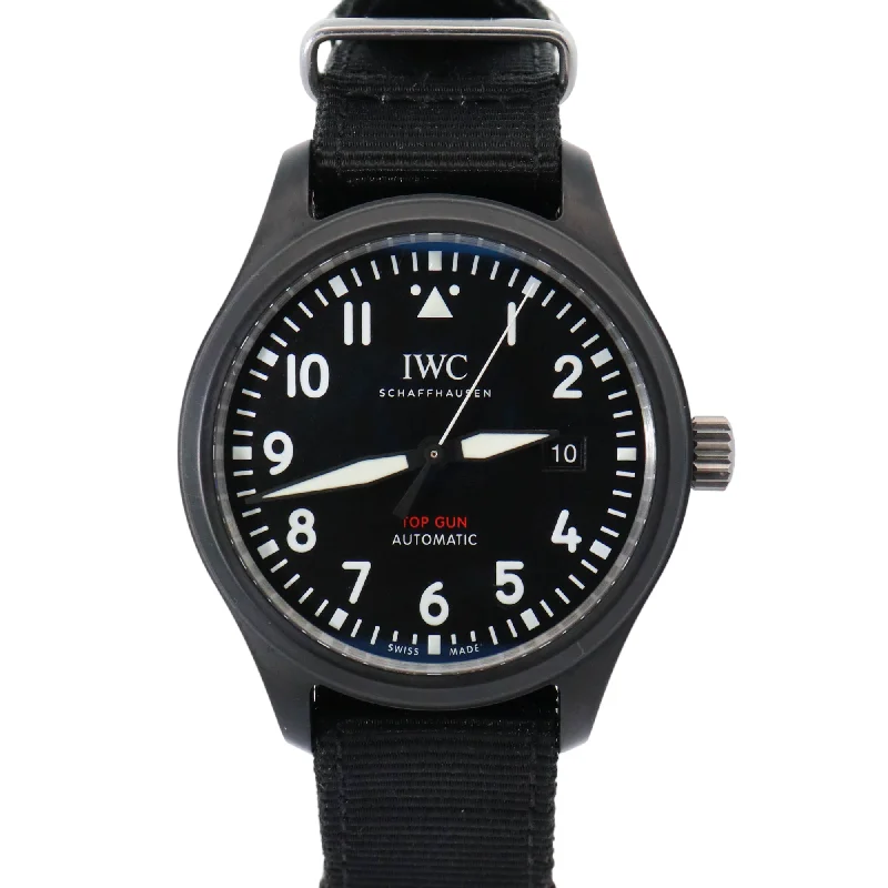 IWC Pilot "Top Gun" Ceramic 41mm Black Roman Dial Watch IW3269