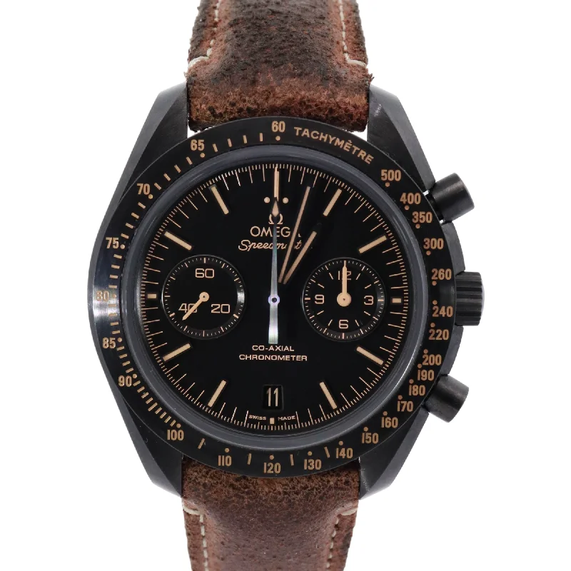 Omega Speedmaster 44.24 Ceramic Black Chronograph Dial Watch Reference# 311.92.44.51.01.006