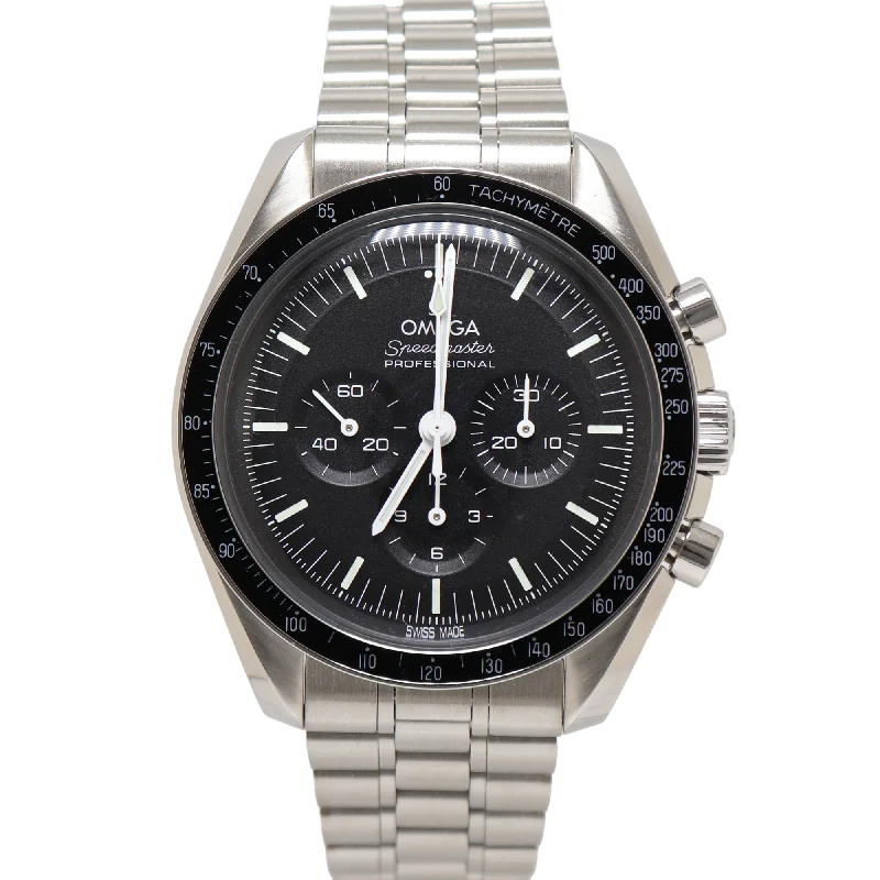 Omega Speedmaster Stainless Steel 42mm Black Chronograph Dial Watch Reference# 310.30.42.50.01.001