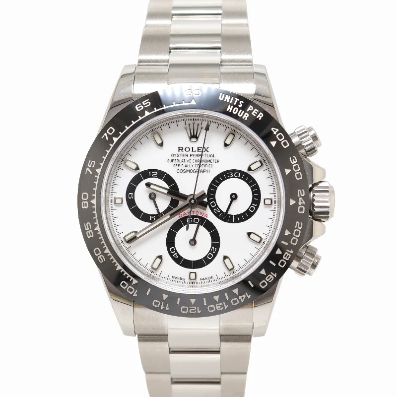 Rolex Daytona "Panda" 40mm Stainless White Chronograph Dial Watch Reference# 116500LN