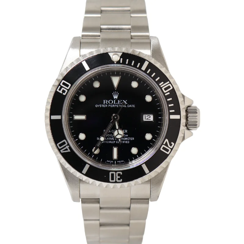 Rolex Sea-Dweller Stainless Steel 40mm Black Dot Dial Watch Reference#: 16600