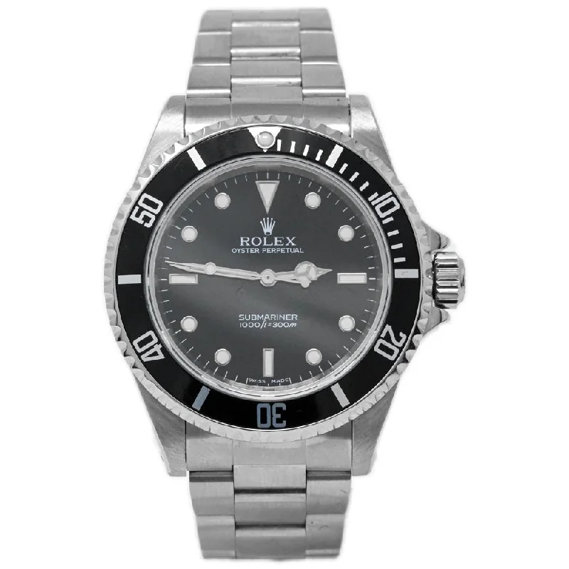 Rolex Submariner 40mm Stainless Steel Black Dot Dial Watch Reference# 14060