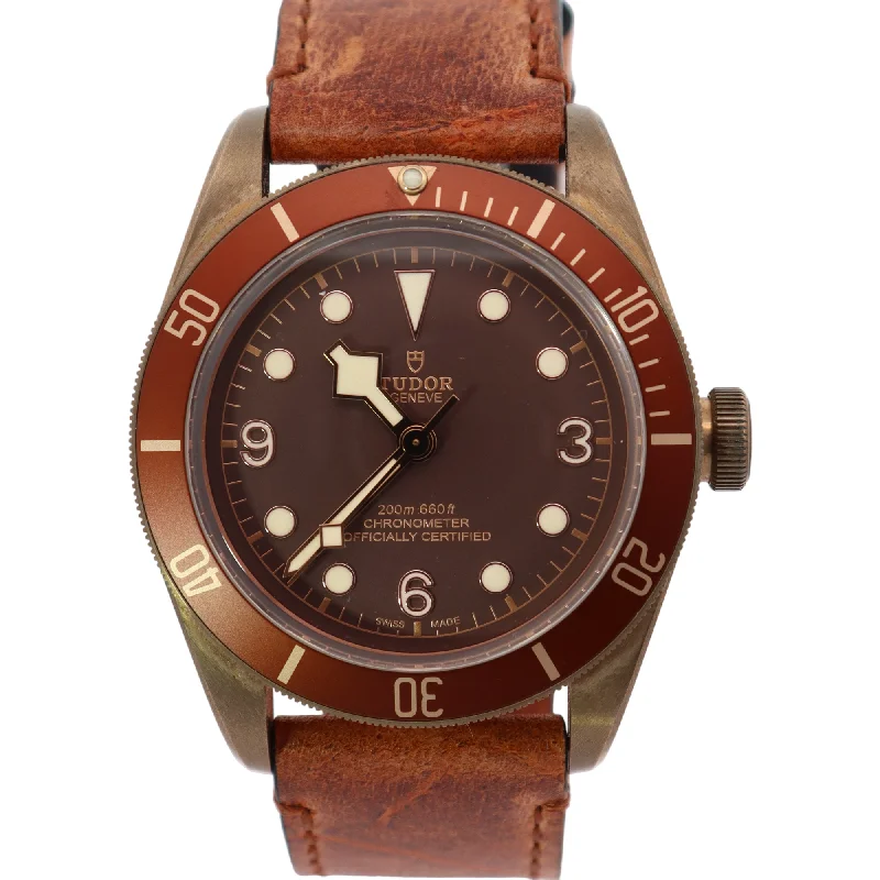 Tudor Heritage Black Bay Bronze 43mm Brown Dot Dial Watch Reference# 79250BM