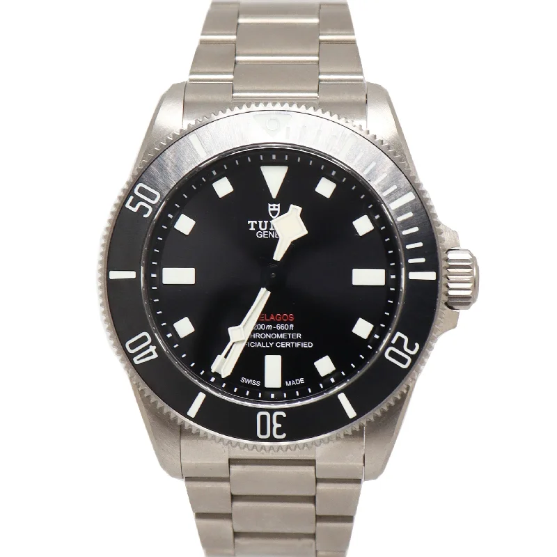 Tudor Pelagos Stainless Steel 39mm Black Dot Dial Watch Reference#: 25407N