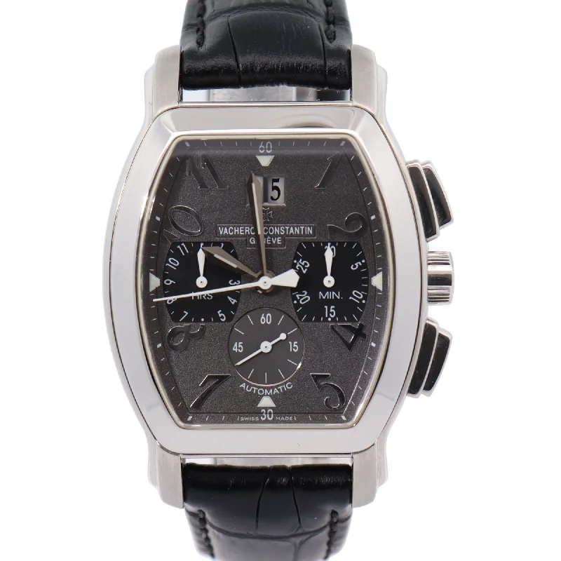 Vacheron Constantin Royal Eagle Chronograph Stainless Steel 37x40mm Gray Chronograph Dial Watch Reference# 49145/000A