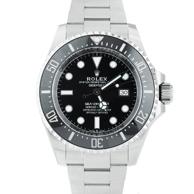 2022 NEW PAPERS Rolex Sea-Dweller Deepsea 126660 Black Stainless 44mm Watch BOX