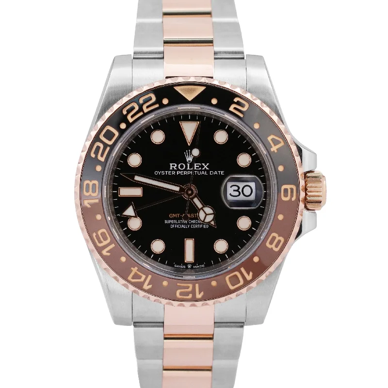 2022 Rolex GMT-Master II 18K Rose Gold ROOT BEER Brown 126711 CHNR 40mm Watch