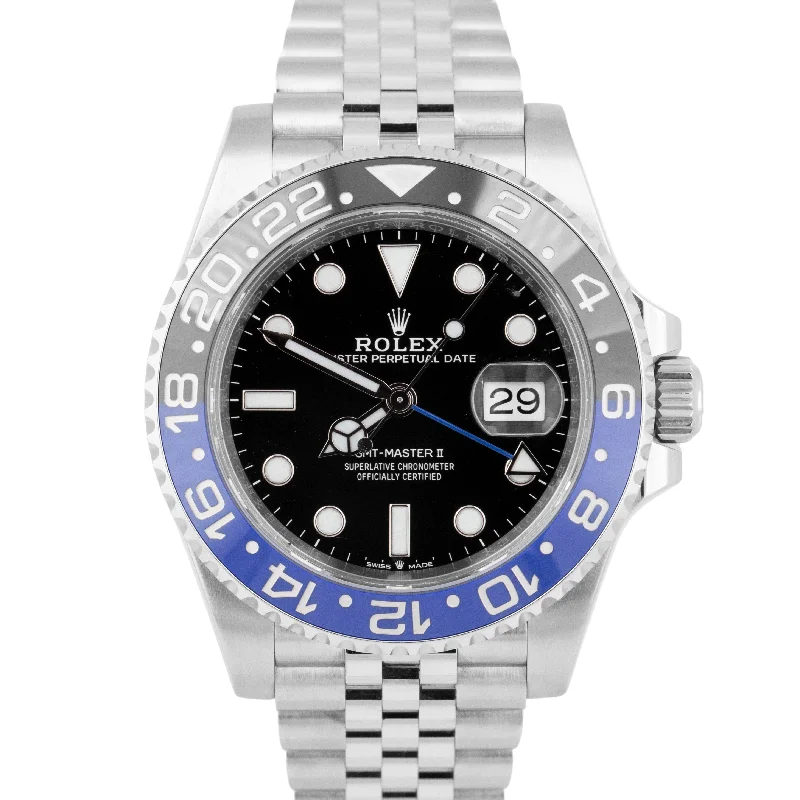 2023 NEW CARD Rolex GMT-Master II BATMAN Blue Jubilee Steel 40mm 126710 BLNR BOX