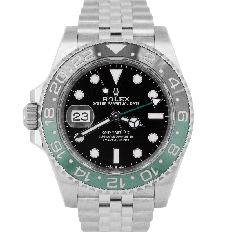 2023 NEW PAPERS Rolex GMT-Master II SPRITE GREEN BLACK Jubilee 126720 VTNR BOX