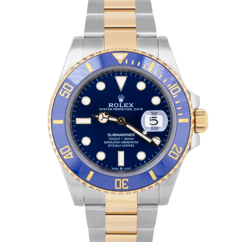 2023 NEW PAPERS Rolex Submariner Date 41mm Ceramic Two-Tone Gold 126613 LB BOX