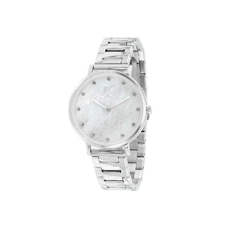 Bonne Nouvelle Mother of Pearl and PC Monogram Dial with Metal Links Strap