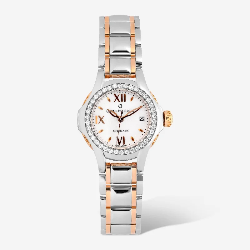 Carl F. Bucherer Pathos Queen Stainless Steel and 18K Rose Gold Automatic Ladies Watch 00.10551.07.25.31