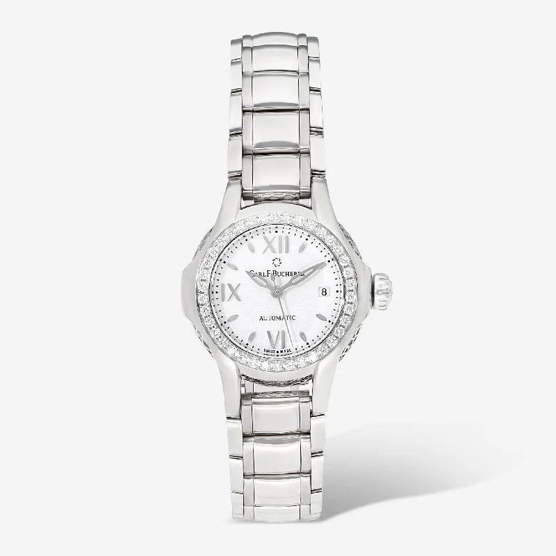 Carl F. Bucherer Pathos Queen Stainless Steel Diamond Automatic Ladies Watch 00.10551.08.25.31