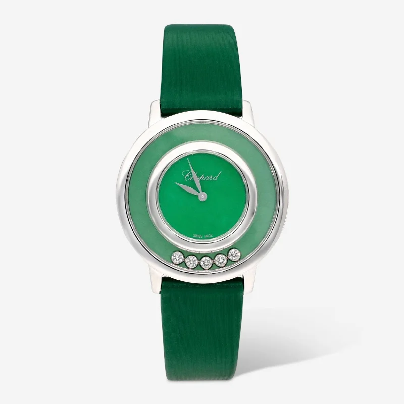 Chopard Happy Diamonds Green Dial Quartz Ladies Watch 209429-1107