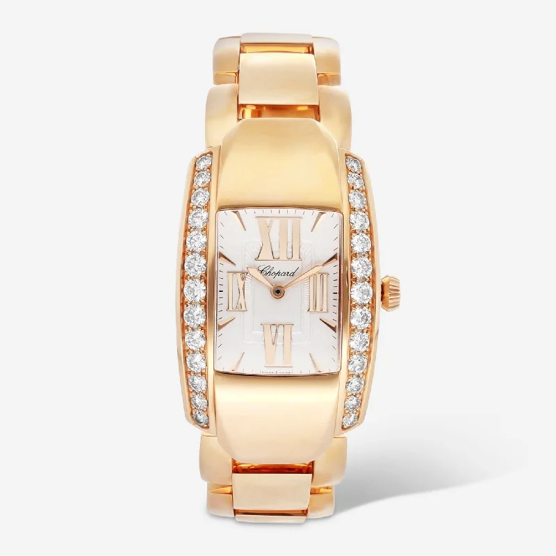 Chopard La Strada 18K Rose Gold Diamond Quartz Ladies Watch 419398-5001