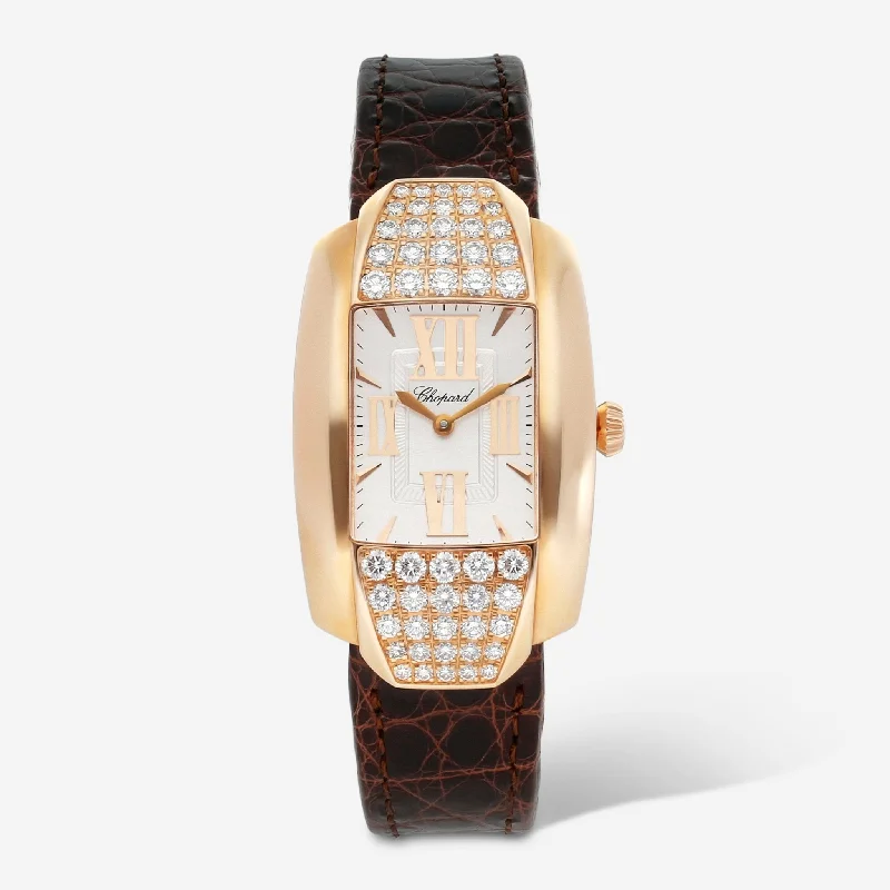 Chopard La Strada 18K Rose Gold Diamond Quartz Ladies Watch 419399-5001