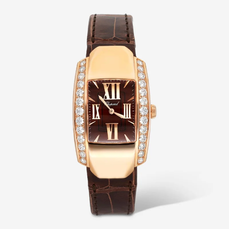 Chopard La Strada 18K Rose Gold Diamond Quartz Ladies Watch 419402-5102