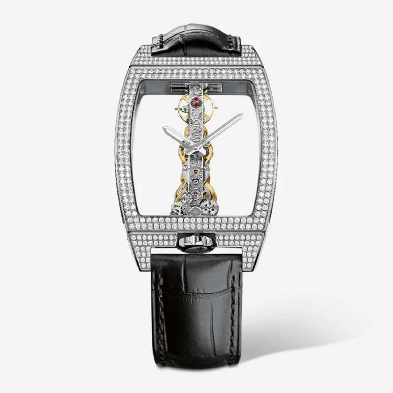 Corum Golden Bridge Classic 18K White Gold Manual Wind Ladies Watch B113/03198