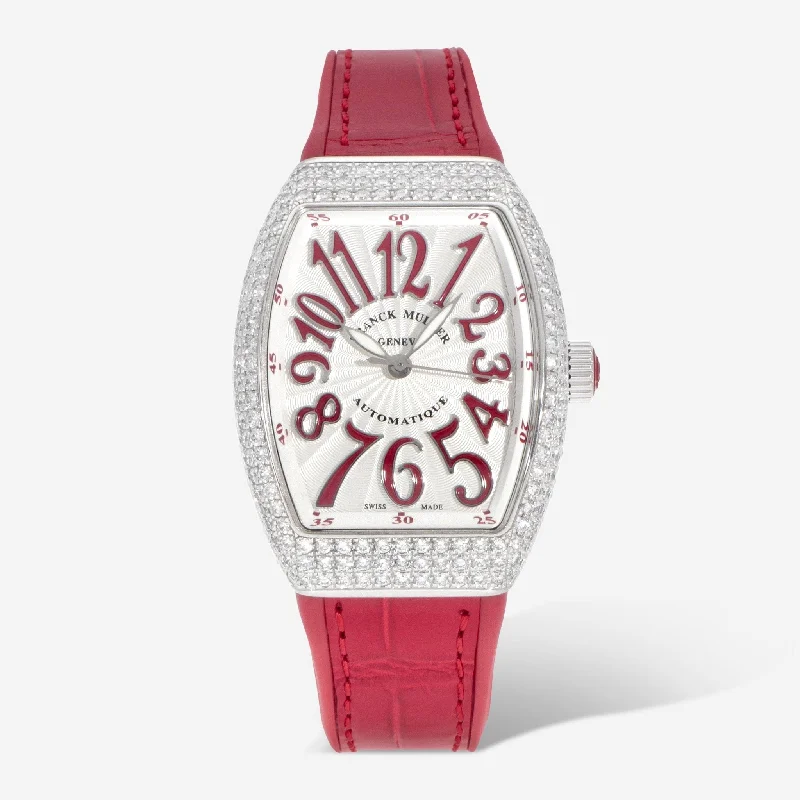 Franck Muller Vanguard 18K White Gold Automatic Ladies Watch V32SCATFOD