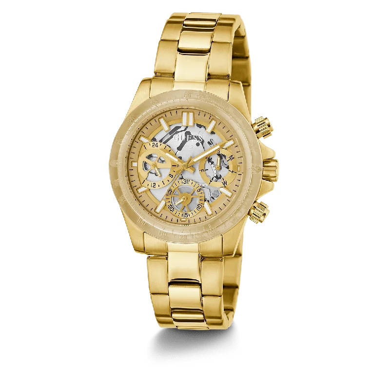 GUESS Ladies Gold Tone 2-Tone Analog Watch