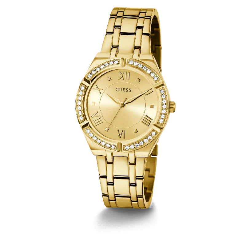 GUESS Ladies Gold Tone Analog Watch