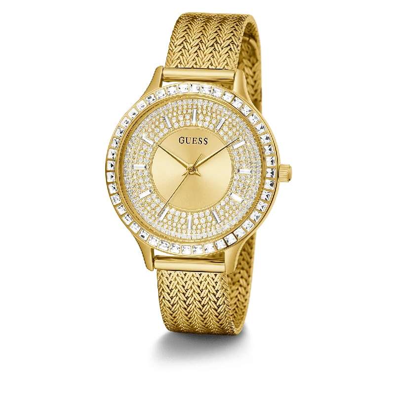 GUESS Ladies Gold Tone Analog Watch