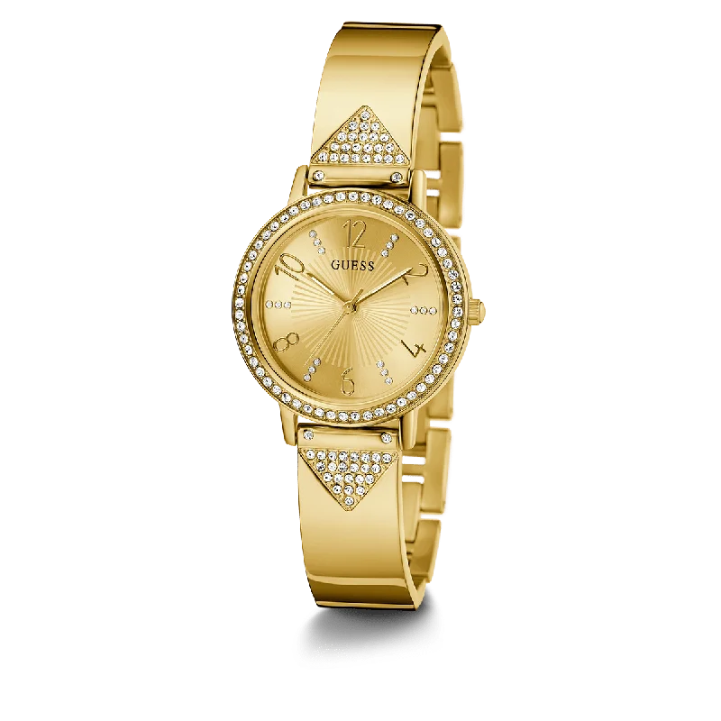 GUESS Ladies Gold Tone Analog Watch