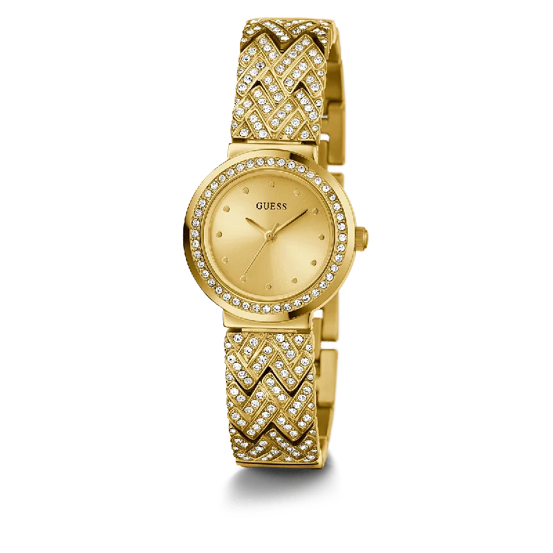 GUESS Ladies Gold Tone Analog Watch