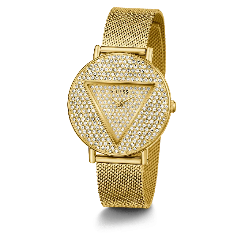 GUESS Ladies Gold Tone Analog Watch