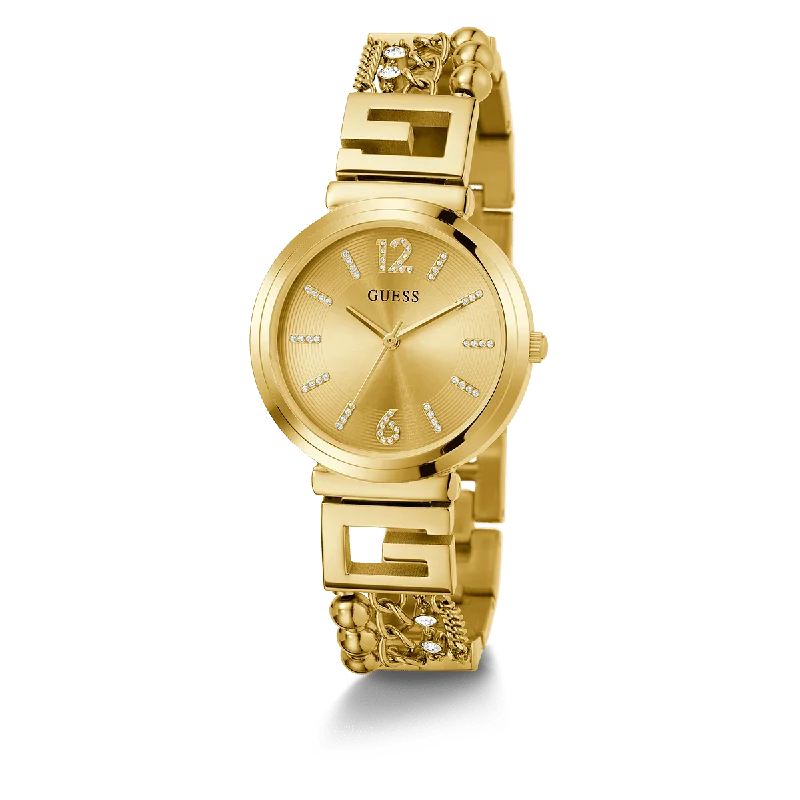 GUESS Ladies Gold Tone Analog Watch